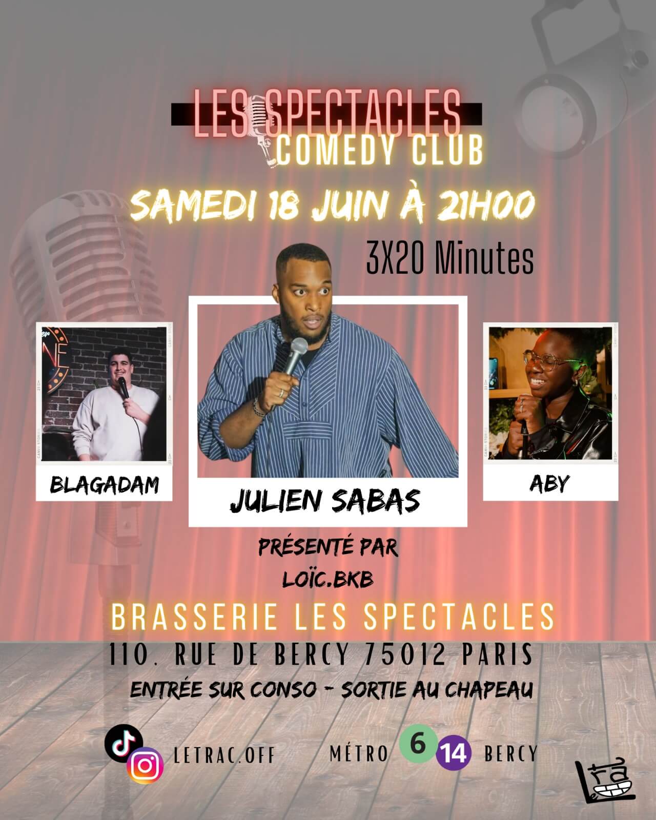 Les Spectacles Comedy Club - Soirée spéciale | Le Trac