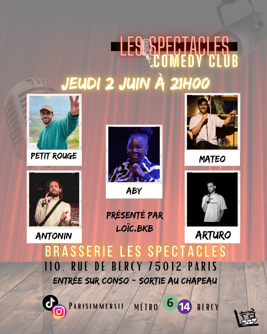 Les Spectacles Comedy Club | Le Trac