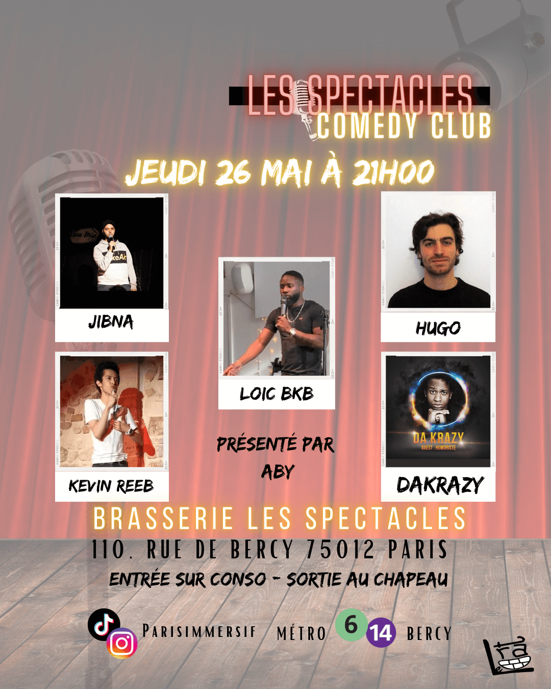 Les Spectacles Comedy Club | Le Trac