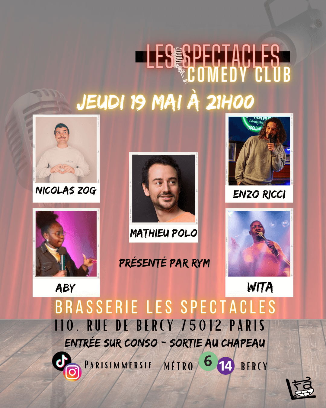 Les Spectacles Comedy Club | Le Trac
