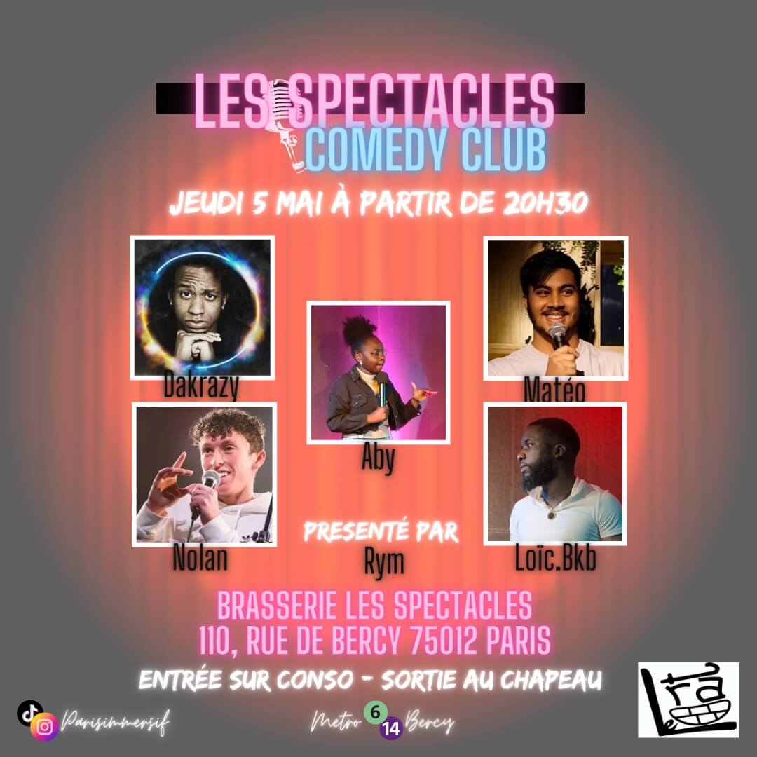 LES SPECTACLES COMEDY CLUB | Le Trac