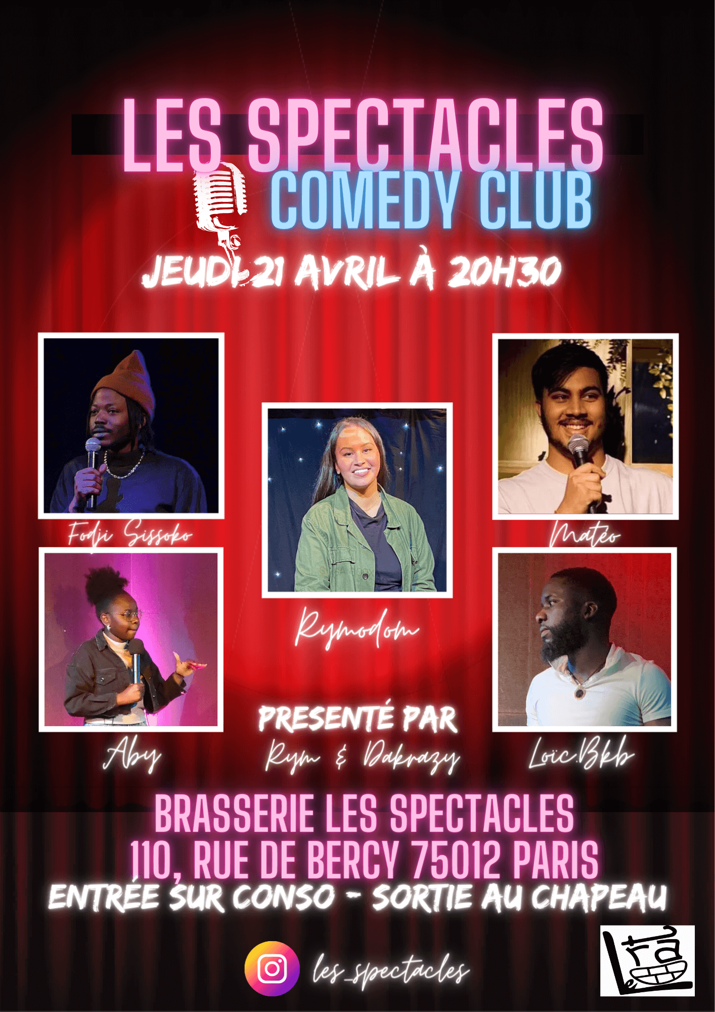 LES SPECTACLES COMEDY CLUB | Le Trac