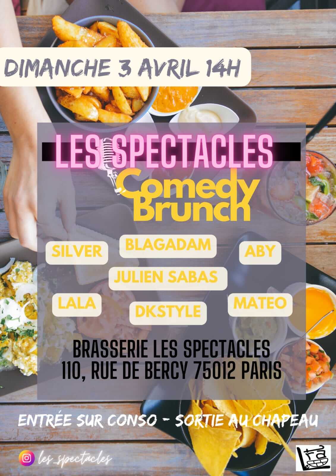 LES SPECTACLES COMEDY BRUNCH | Le Trac