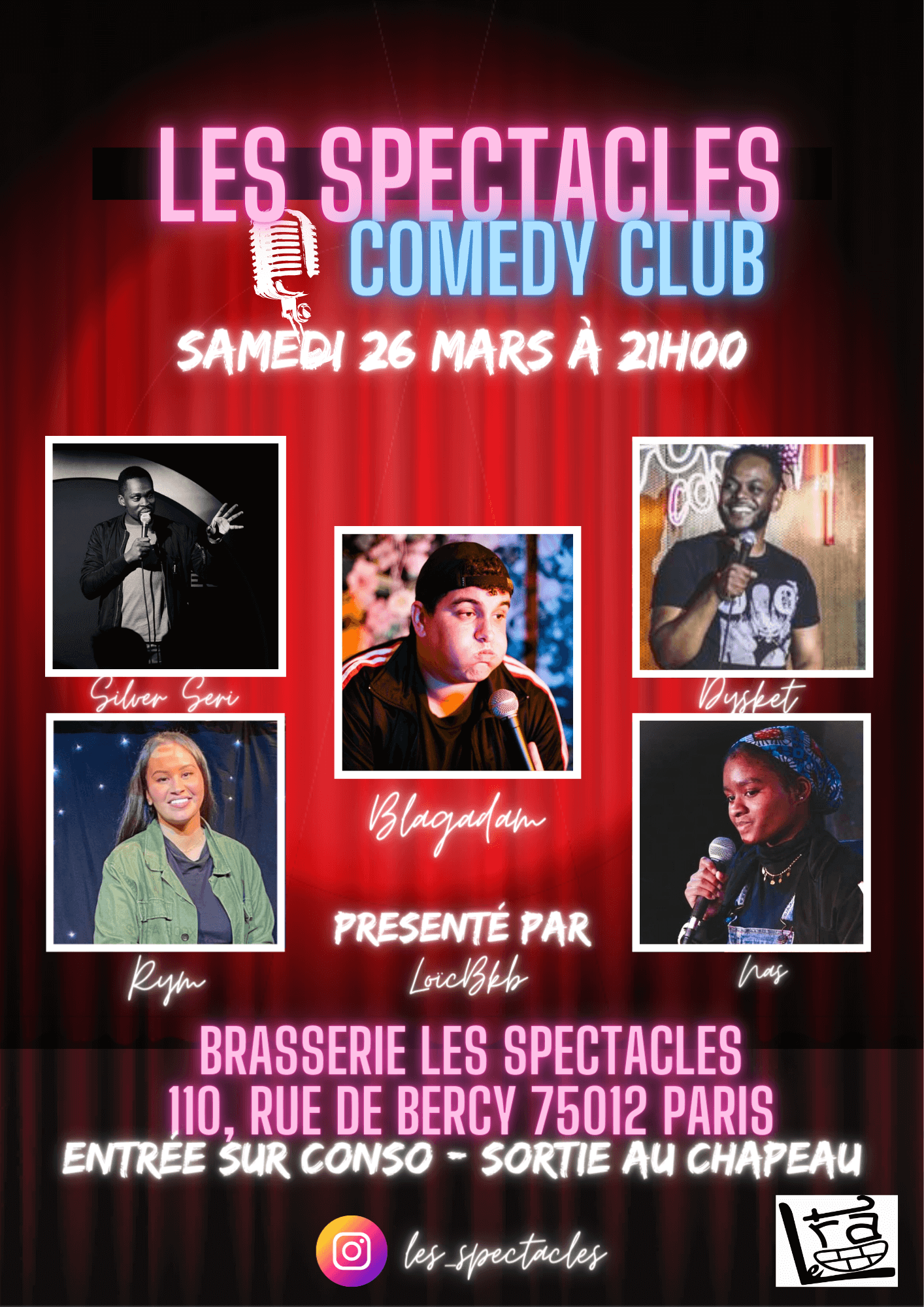 LES SPECTACLES COMEDY CLUB | Le Trac