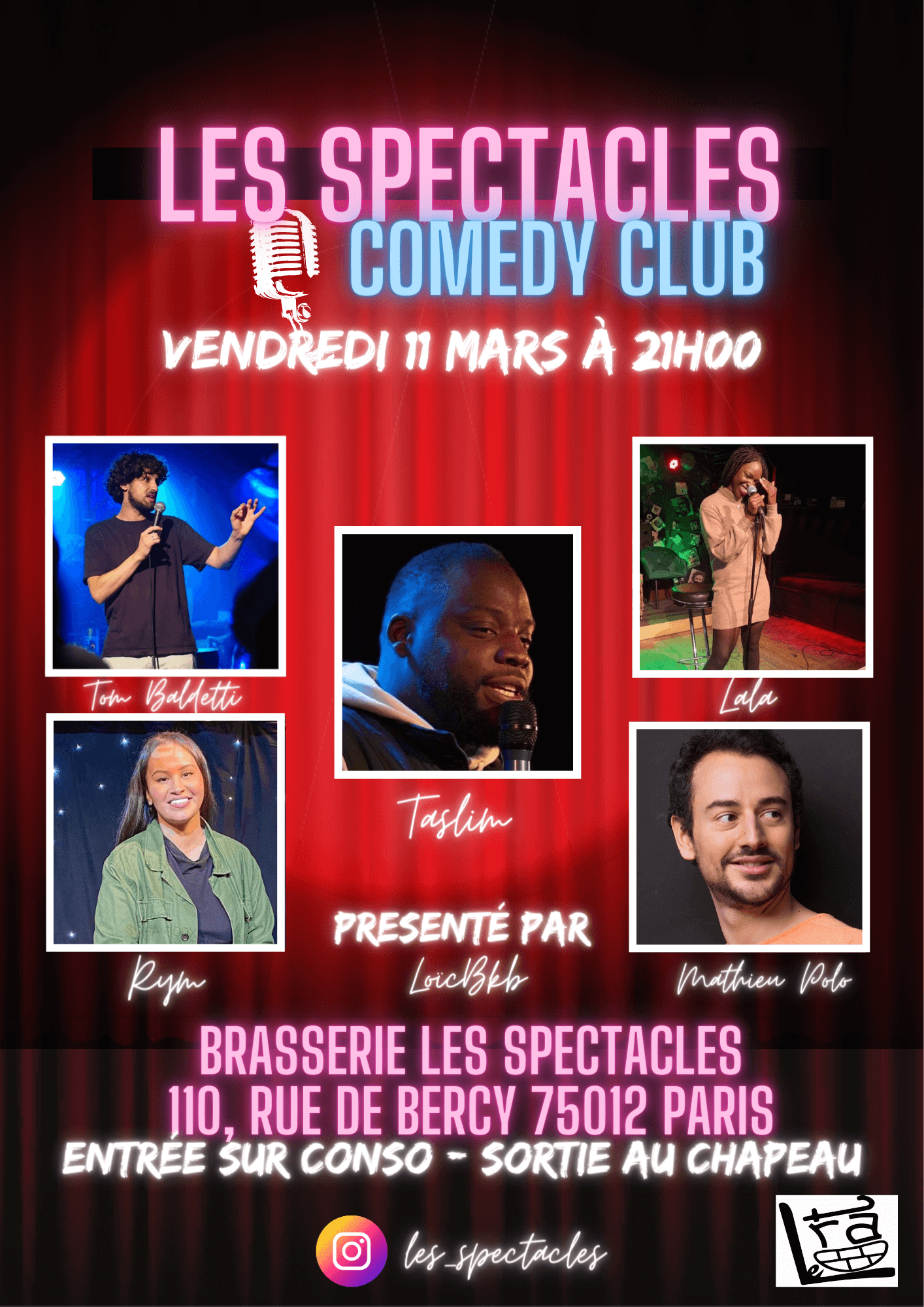 LES SPECTACLES COMEDY CLUB | Le Trac