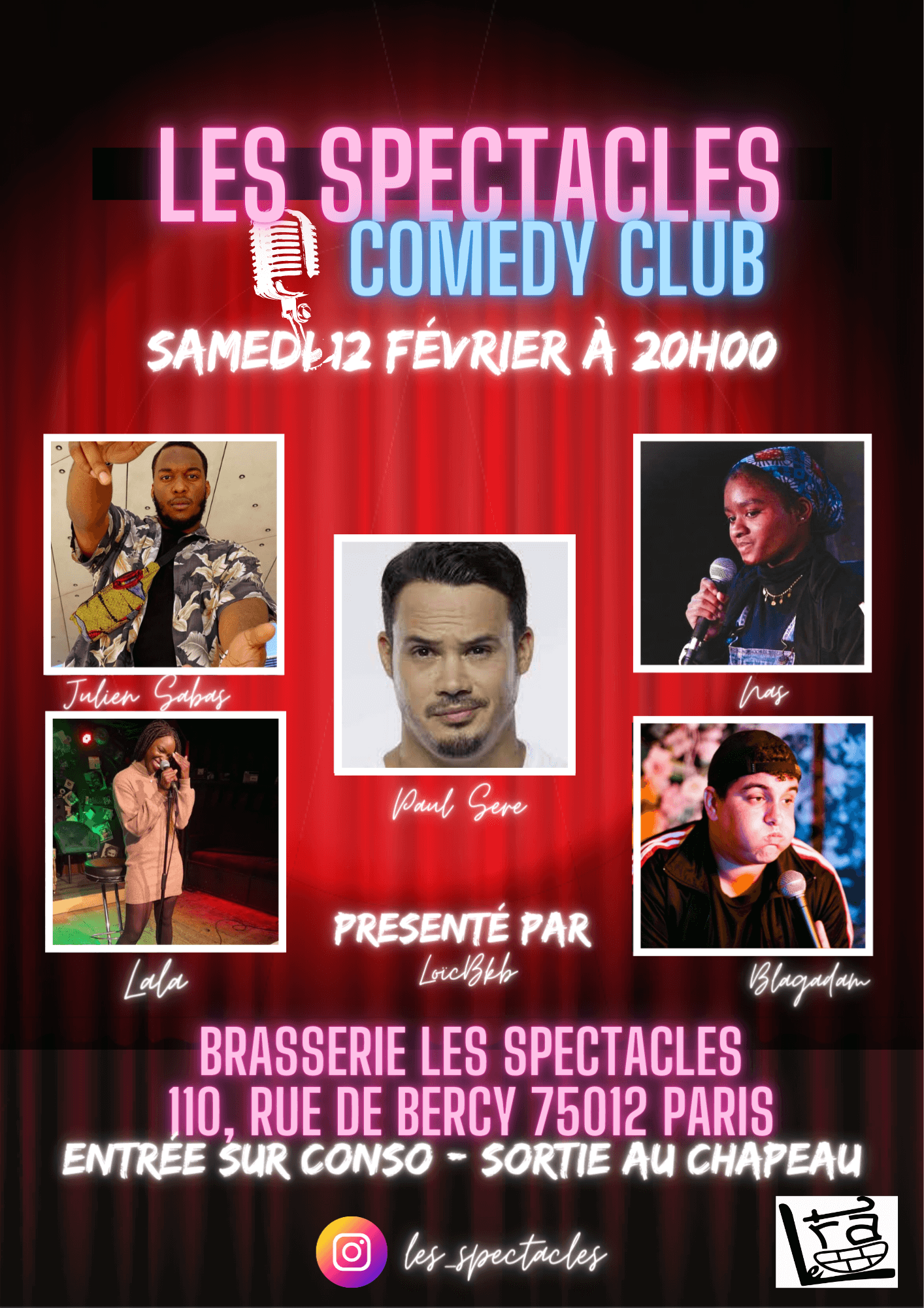 LES SPECTACLES COMEDY CLUB | Le Trac