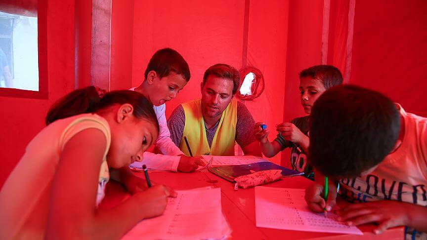 Gezen çadırda karne heyecanı yaşadılar | Imece Inisiyatifi