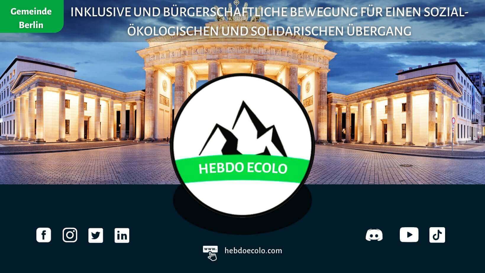 HEBDO ECOLO - Berlin | HEBDO ECOLO