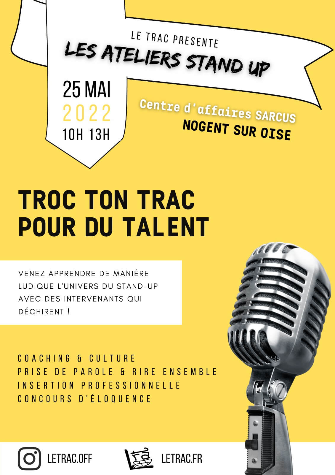 Atelier stand-up "Troc Ton Trac" | Le Trac