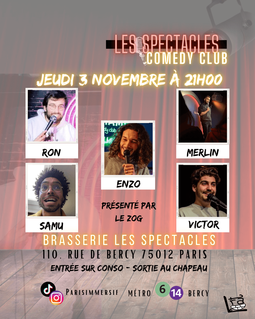 Les Spectacles Comedy Club | Le Trac