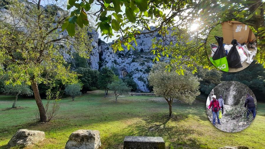 Eco-balade, ramassage de déchets dans le Luberon | AEQV