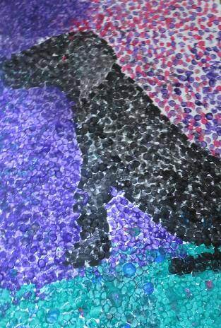 Street-art animalier "chien" prix: 150 euros | L’Art sans Gène