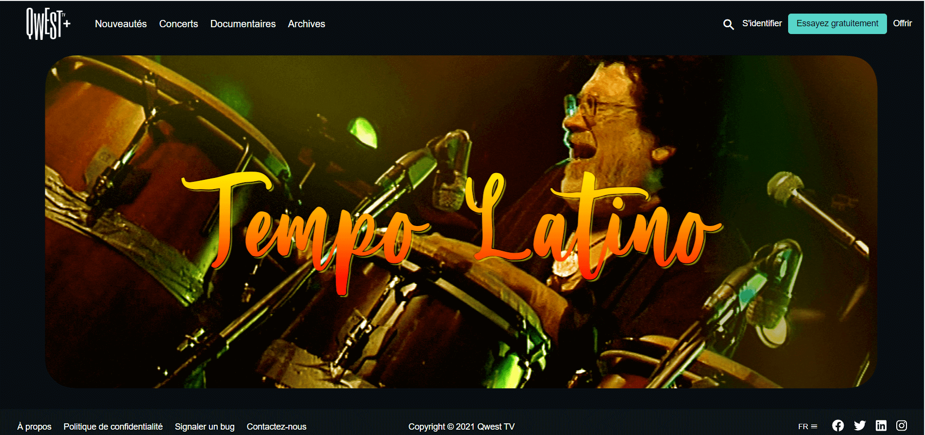 Qwest TV / Tempo Latino / Liner notes by Osman Jr | LATIN BIG NOTE