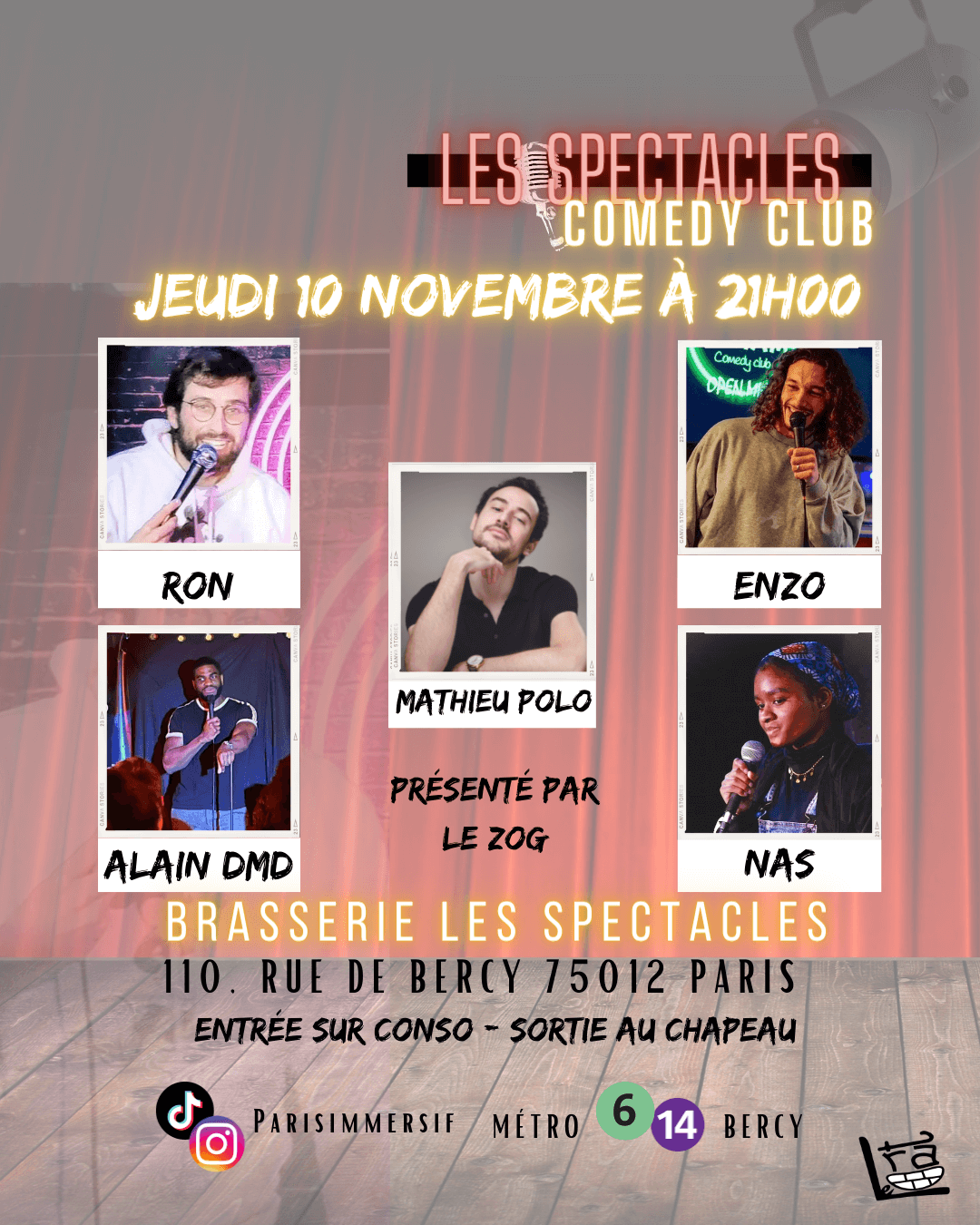 Les Spectacles Comedy Club | Le Trac