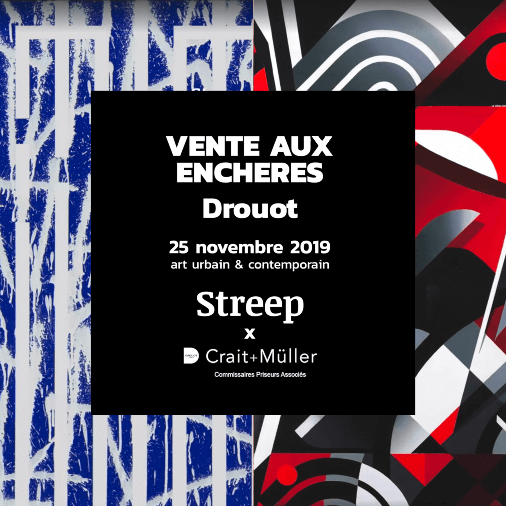 Streep - 💥On réserve sa date ! 💥 Vente d'art urbain... | Amandine Levy / Lesay