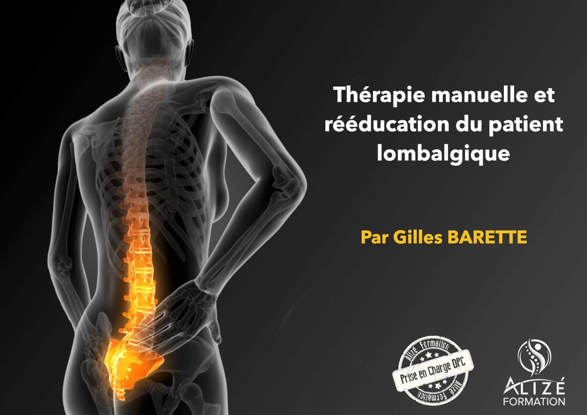 Formation Lombalgies - Amiens 11 & 12 décembre 2020 | Alizé - Syndicat de kinésithérapeutes