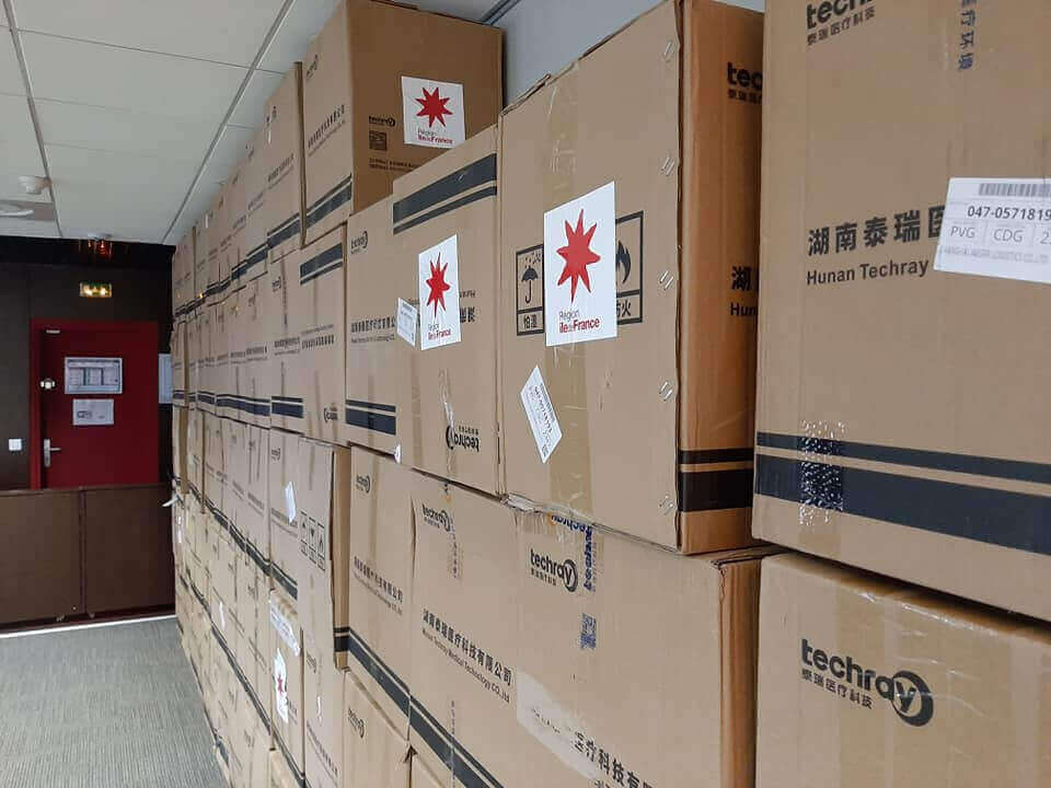 Remise de masques par la Région Ile-de-France | Alizé - Syndicat de kinésithérapeutes