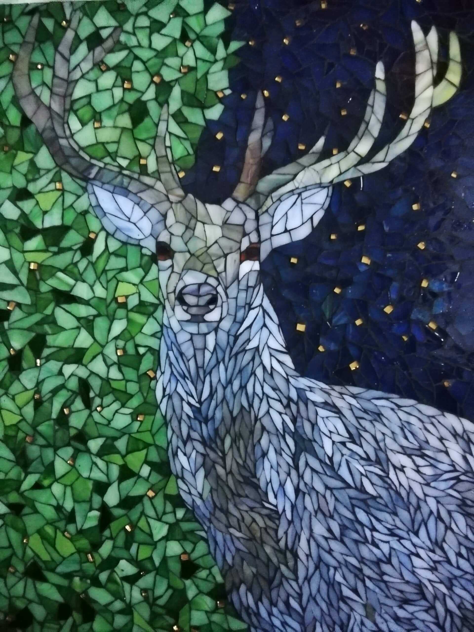 Le cerf | Isabelle Mosaic