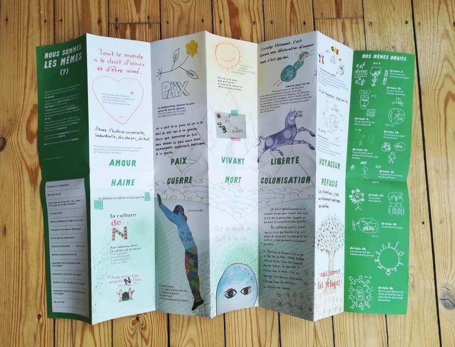 Réalisation d’un livre à déplier « Nous sommes les mêmes » | CARIA