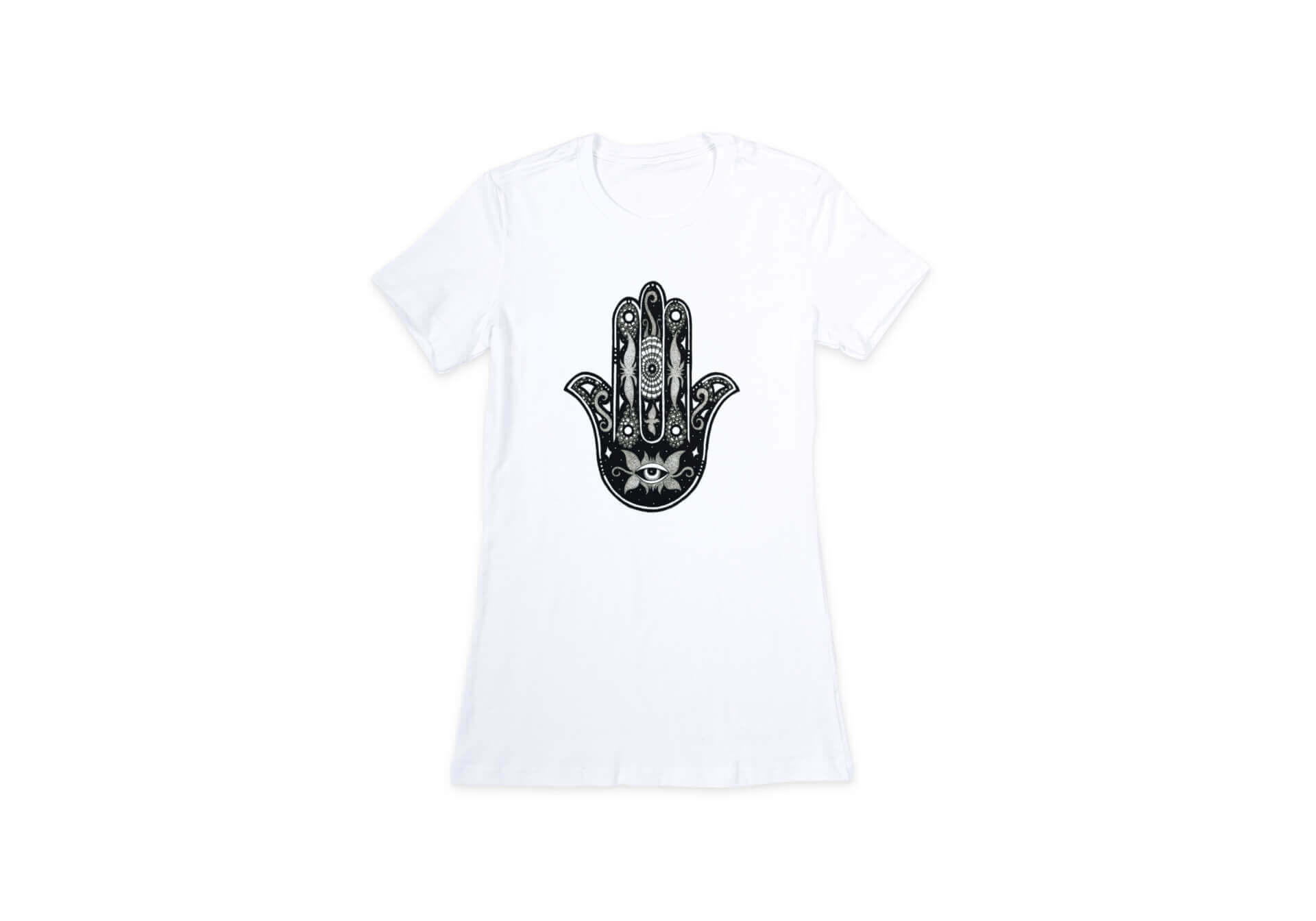 La Hamsa - T-Shirt Femme - Blanc | Kumo