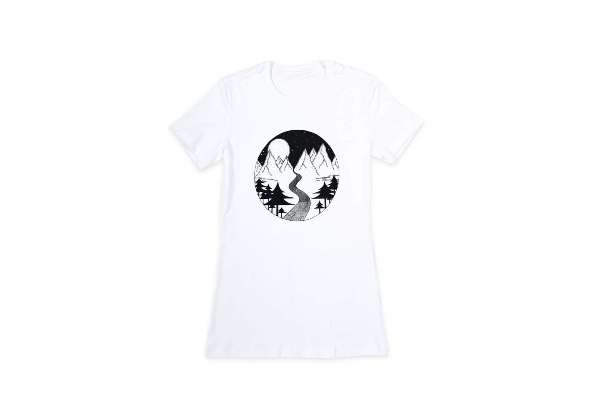 Sur la Route - T-Shirt Femme - Blanc | Kumo