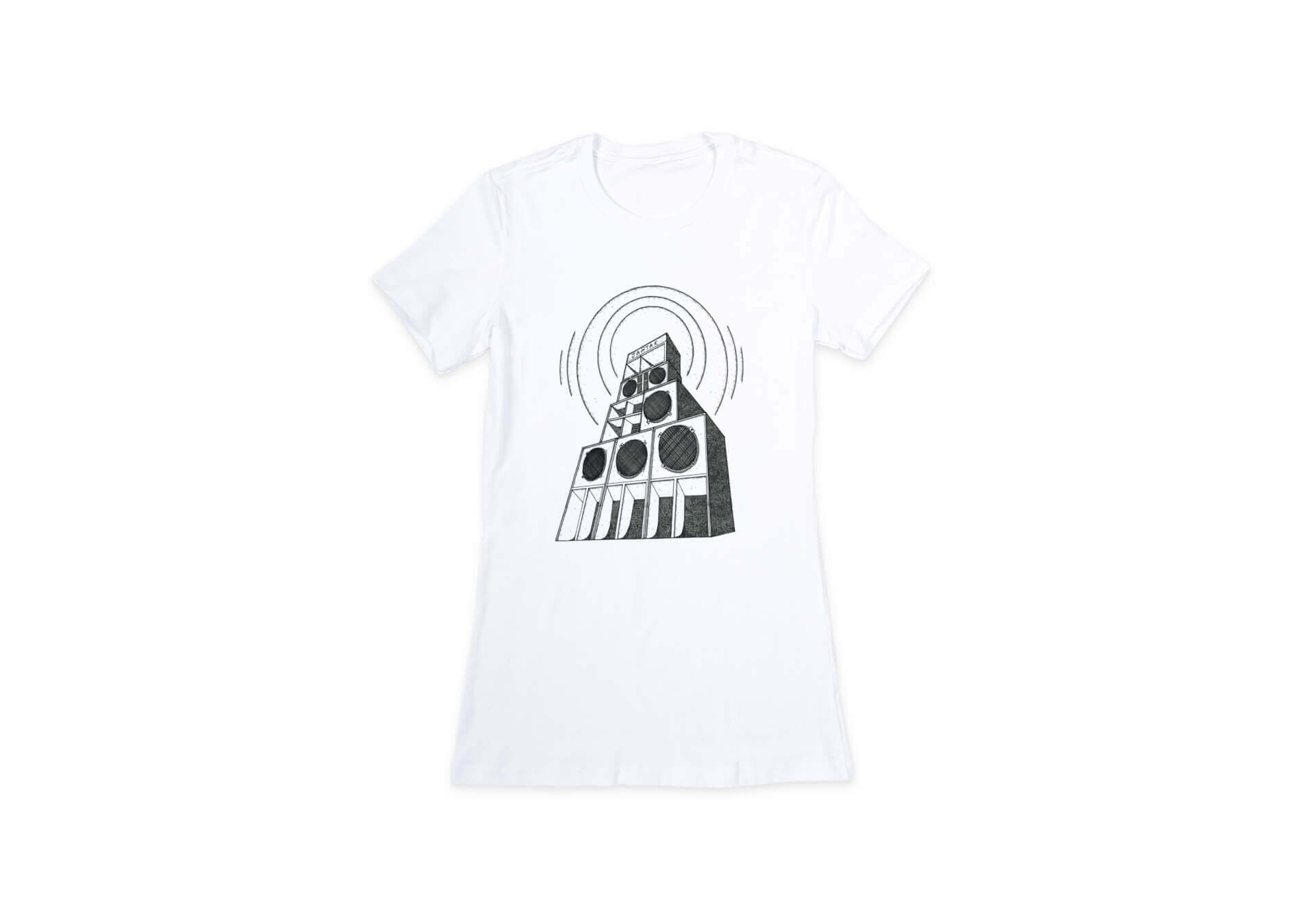 Sound System - T-Shirt Femme - Blanc | Kumo