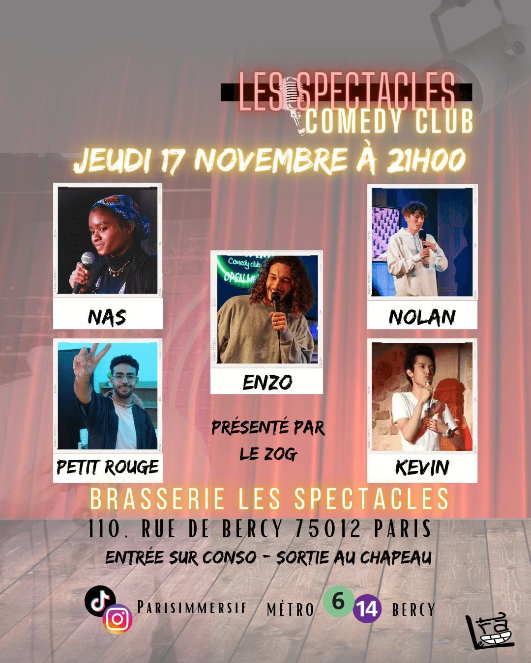 Les Spectacles Comedy Club | Le Trac