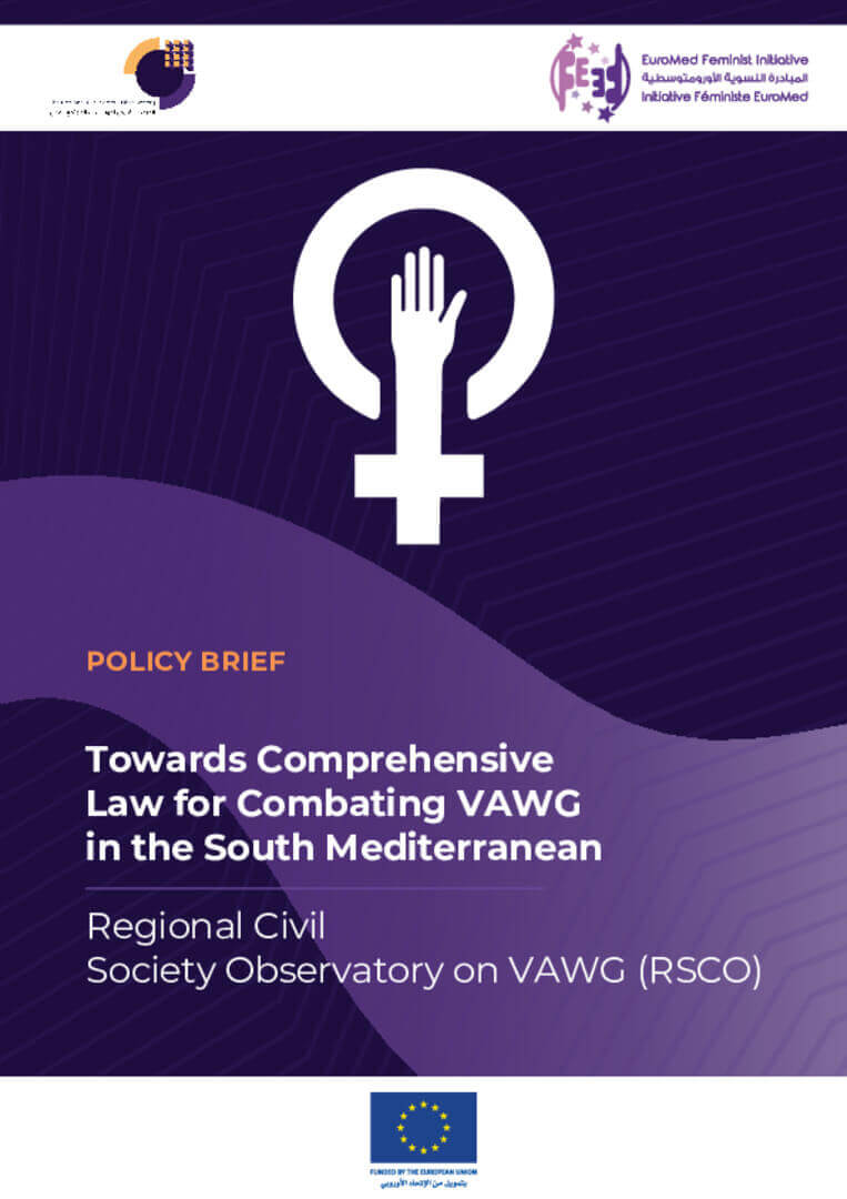 Policy Brief: Towards Comprehensive Law for Combating VAWG in the South Mediterranean | EFI - EuroMed Feminist Initiative