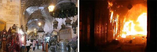 La propagande de Bachar Al Assad et les souks d’Alep | Babelmed