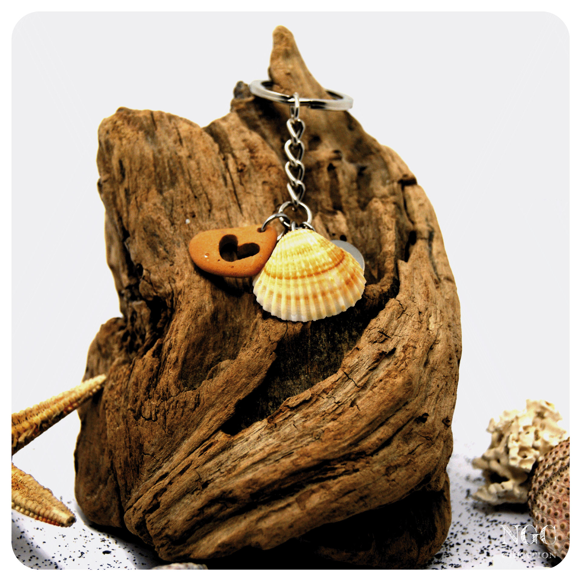 Coeur de coquillage #11 | Ngc Création