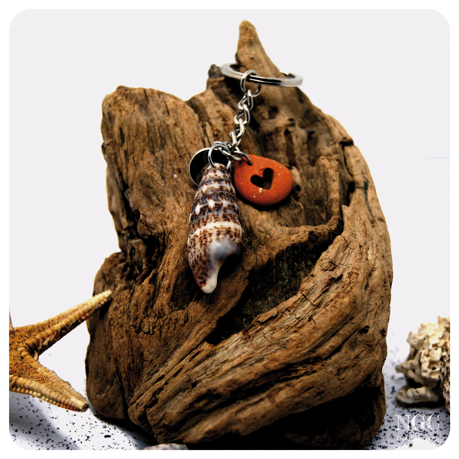 Coeur de coquillage #10 | Ngc Création