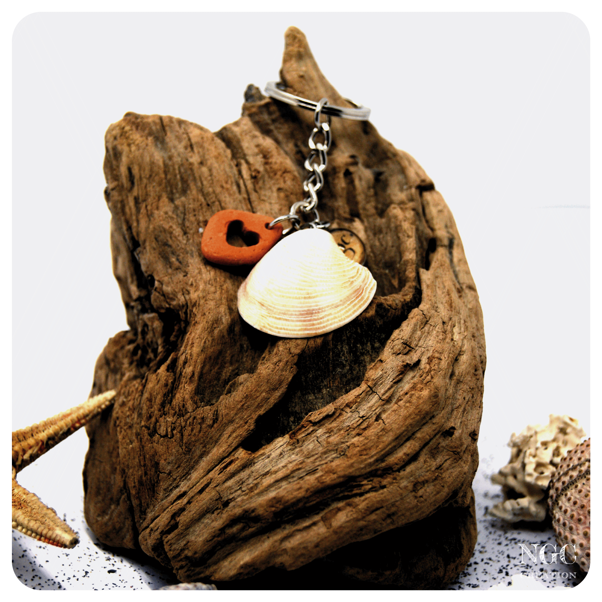 Coeur de coquillage #8 | Ngc Création