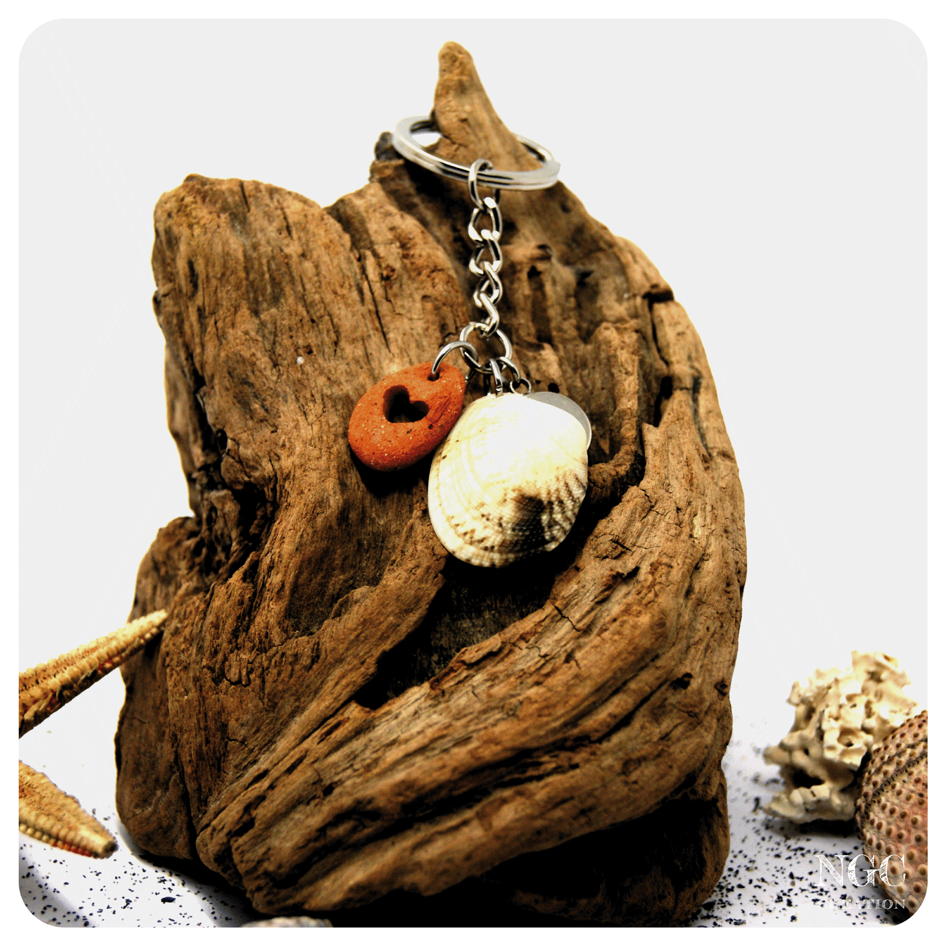 Coeur de coquillage #2 | Ngc Création