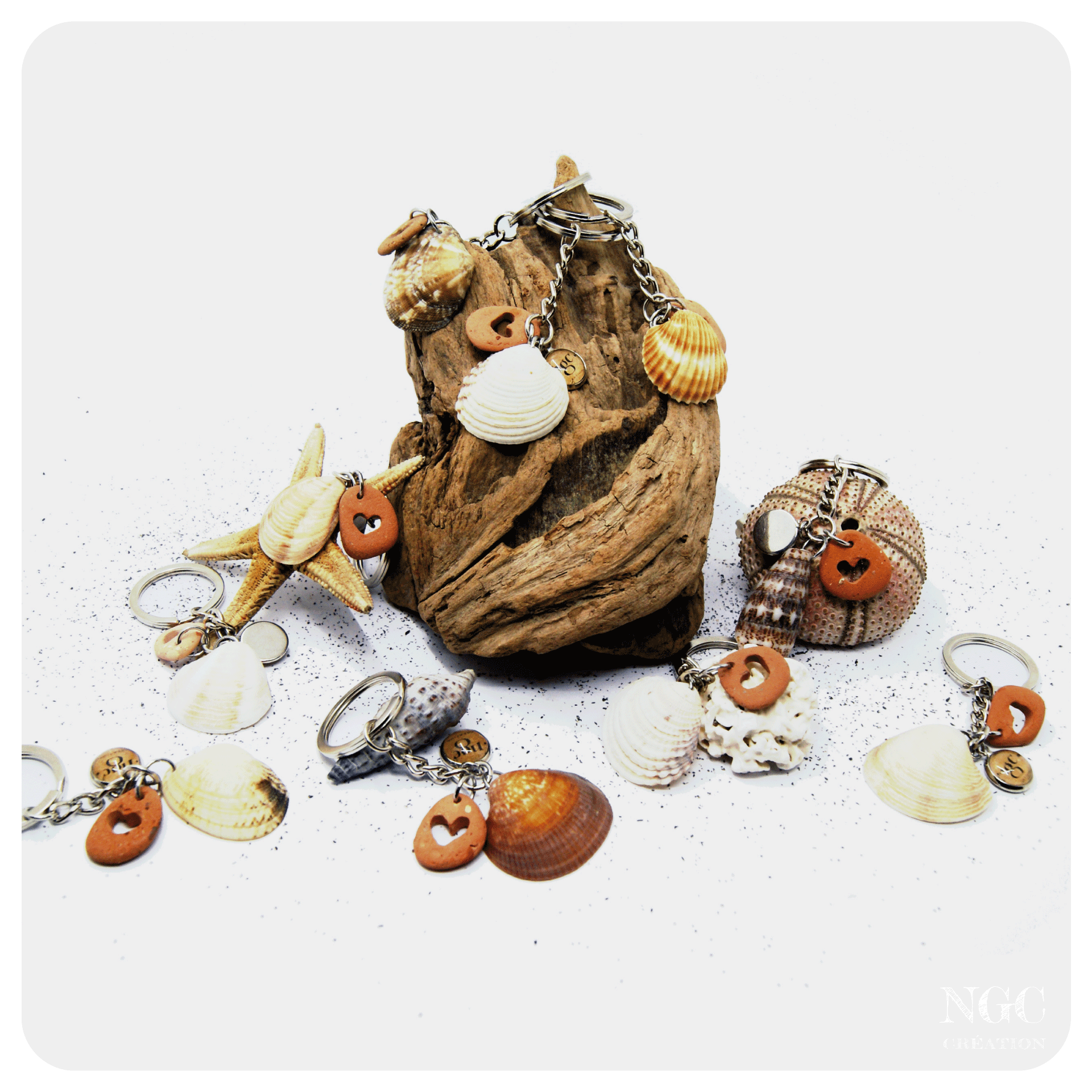 Les coeurs de coquillages | Ngc Création