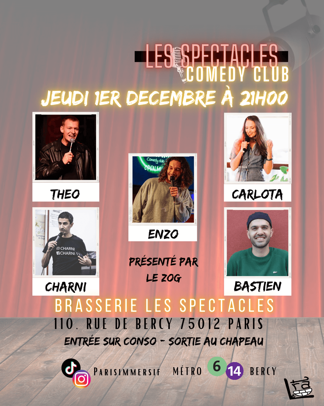 Les Spectacles Comedy Club | Le Trac