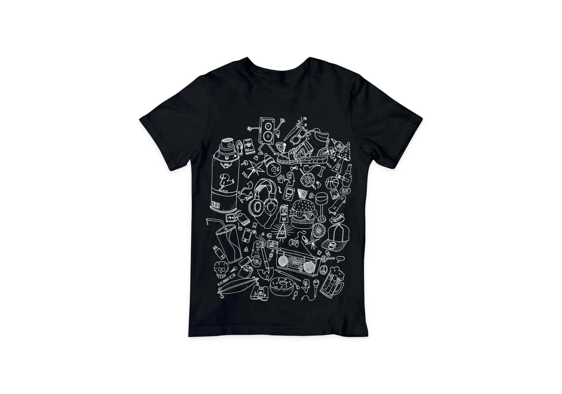 Quotidien - T-Shirt Homme - Noir | Kumo