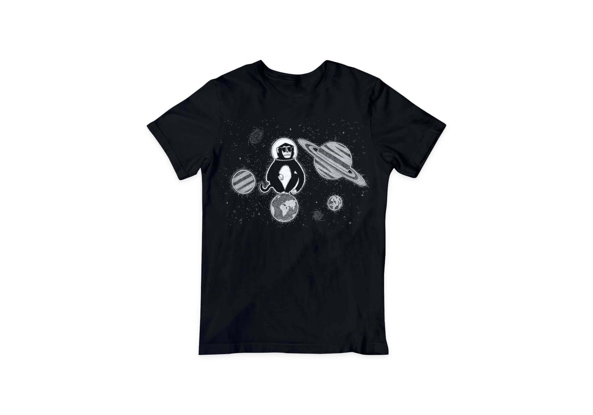 L'Odysée du Singe - T-Shirt Homme - Noir | Kumo