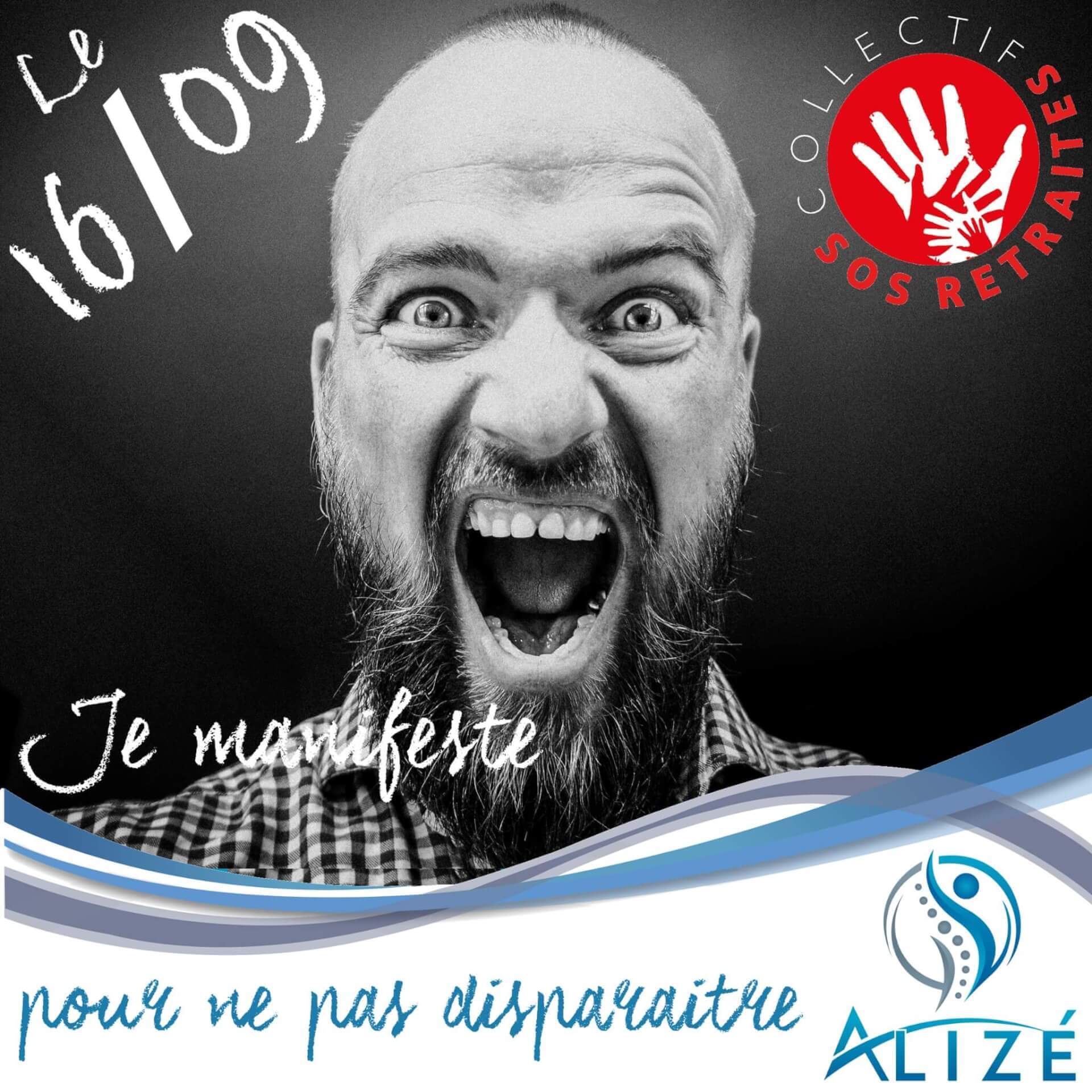 Appel à la manifestation du 16/09 | Alizé - Syndicat de kinésithérapeutes