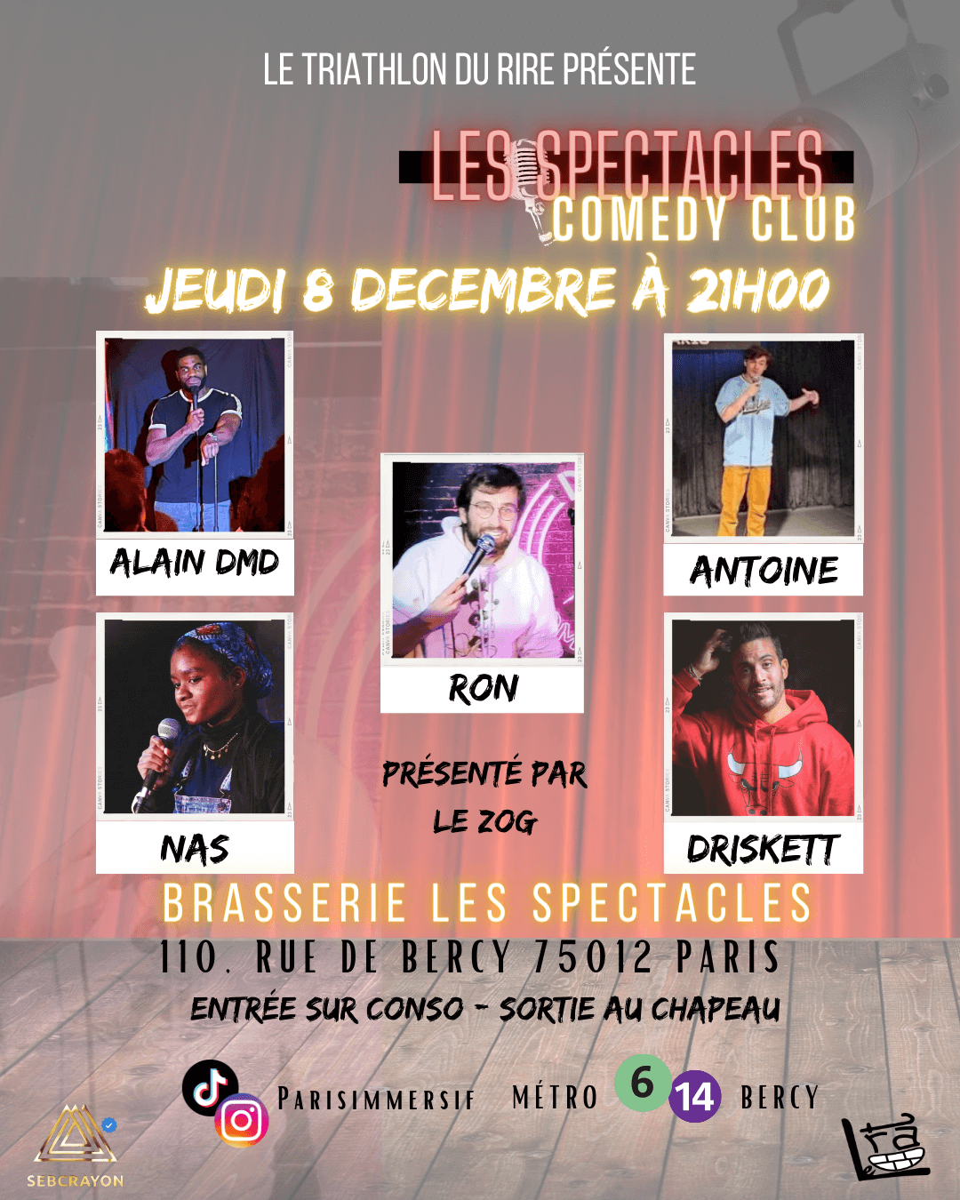 Les Spectacles Comedy Club | Le Trac