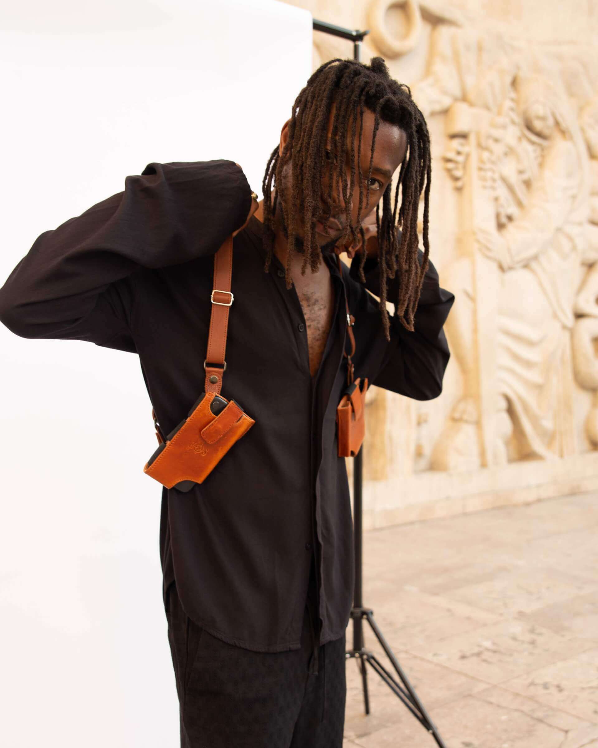 HOS SOCIAL HOLSTER X HARNAIS EN CUIR | House of Sano