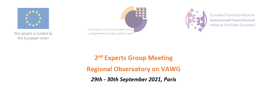 2nd Experts Group Meeting Regional Observatory on VAWG | EFI - EuroMed Feminist Initiative
