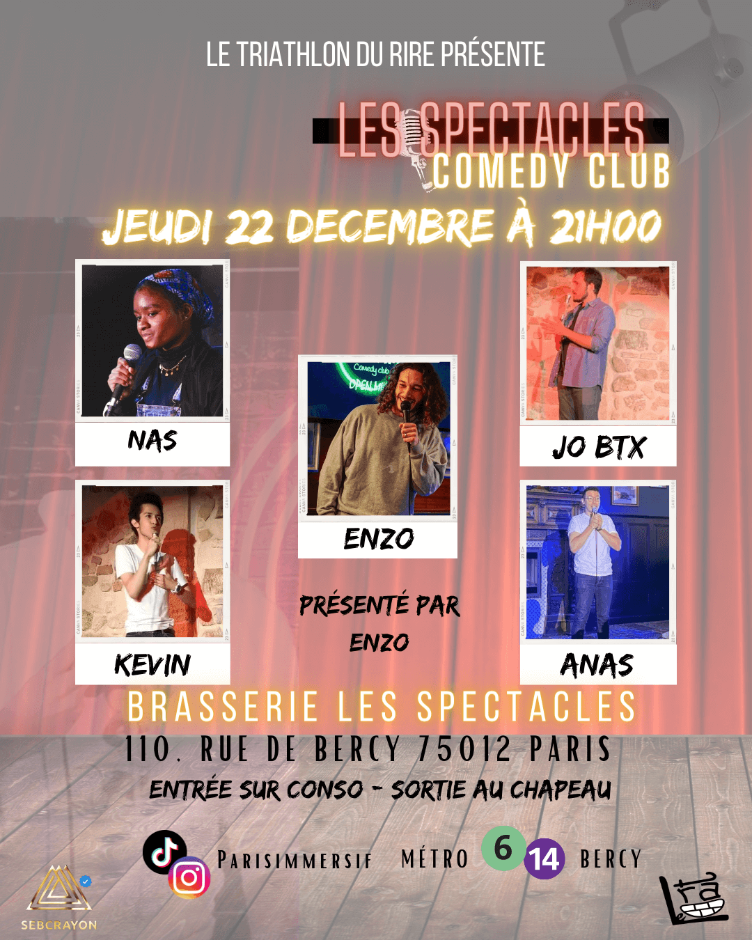 Les Spectacles Comedy Club | Le Trac