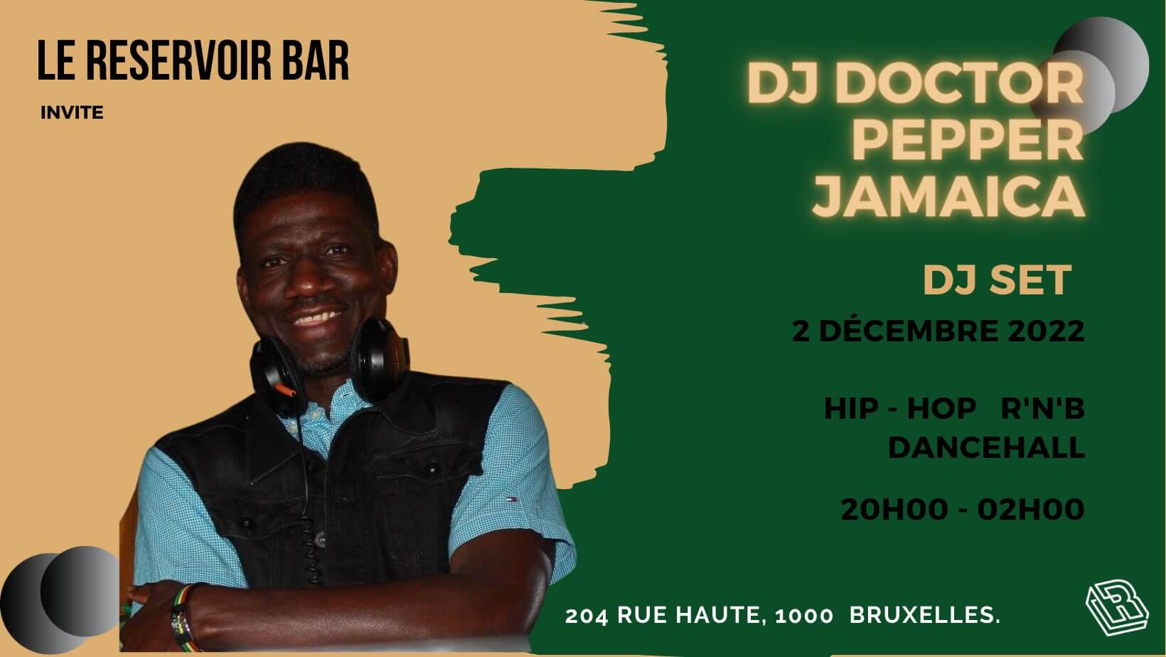Le Reservoir bar invite Dj Doctor Pepper Jamaica | Le Reservoir Bar