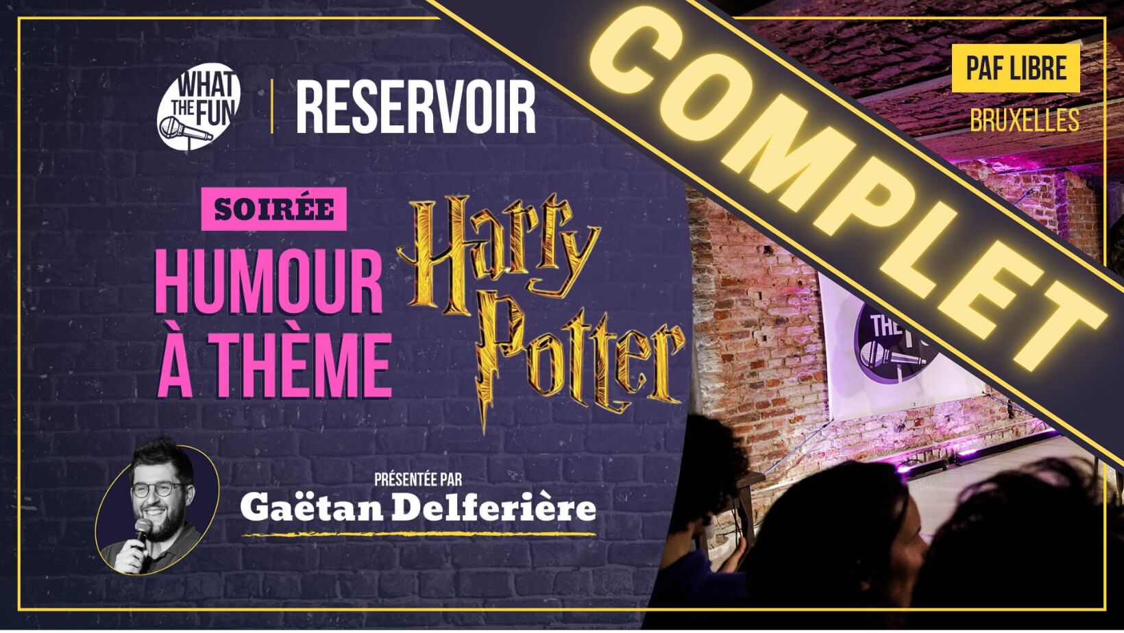 What The Fun au Reservoir - Soirée Harry Potter | Le Reservoir Bar