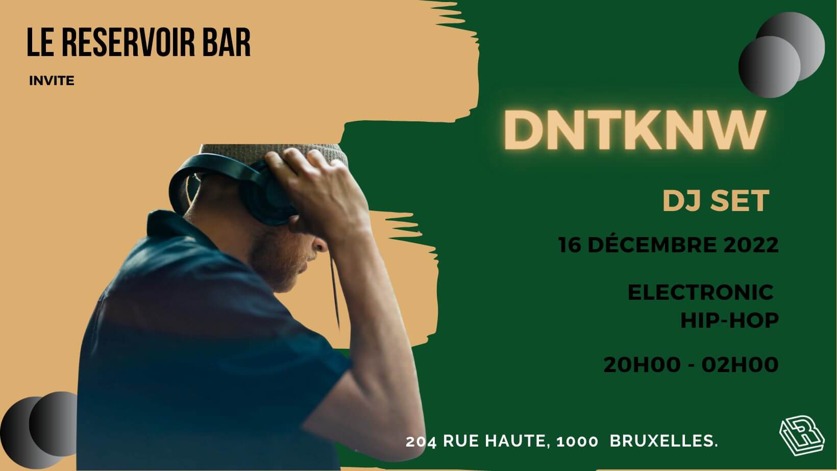 Le Reservoir bar invite DNTKNW | Le Reservoir Bar