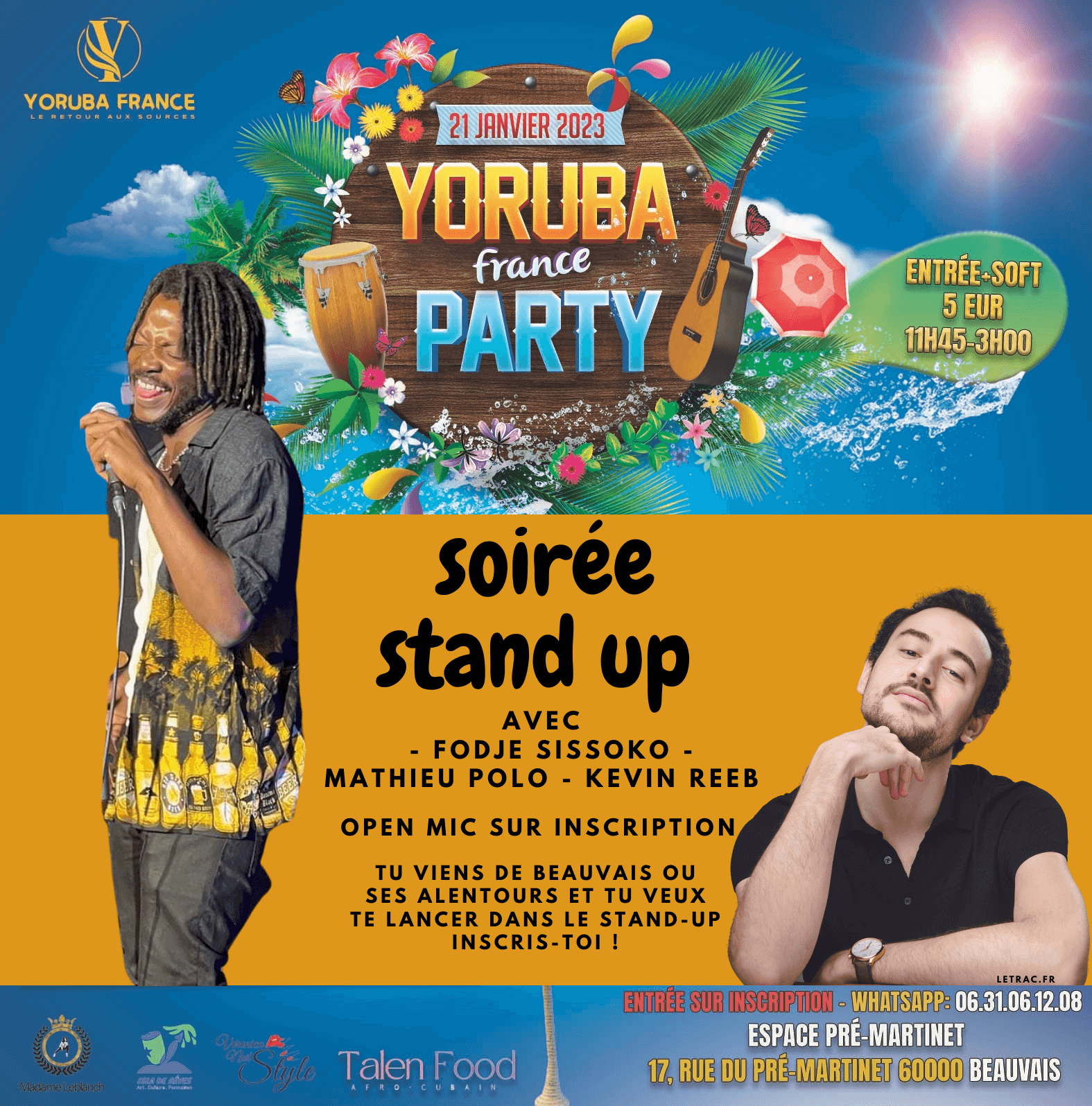 Yoruba France Party | Le Trac