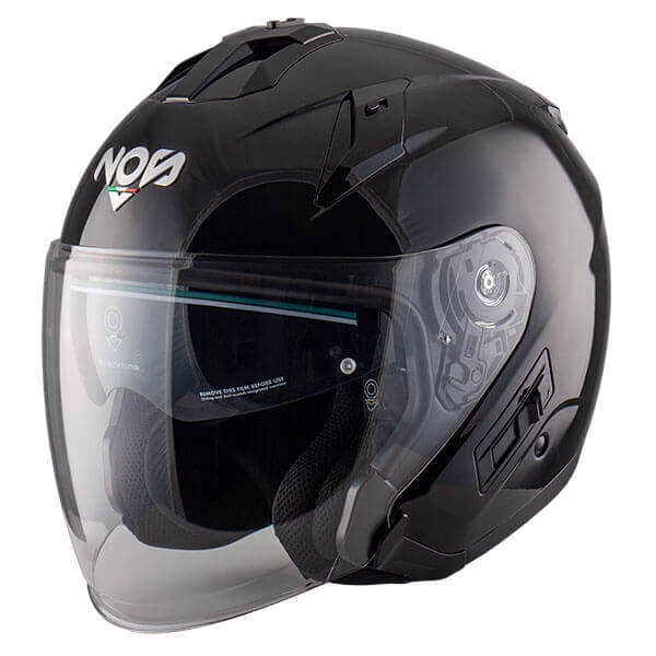 Casque jet Nos-helmet - NS2 jet black | Easy Scooter