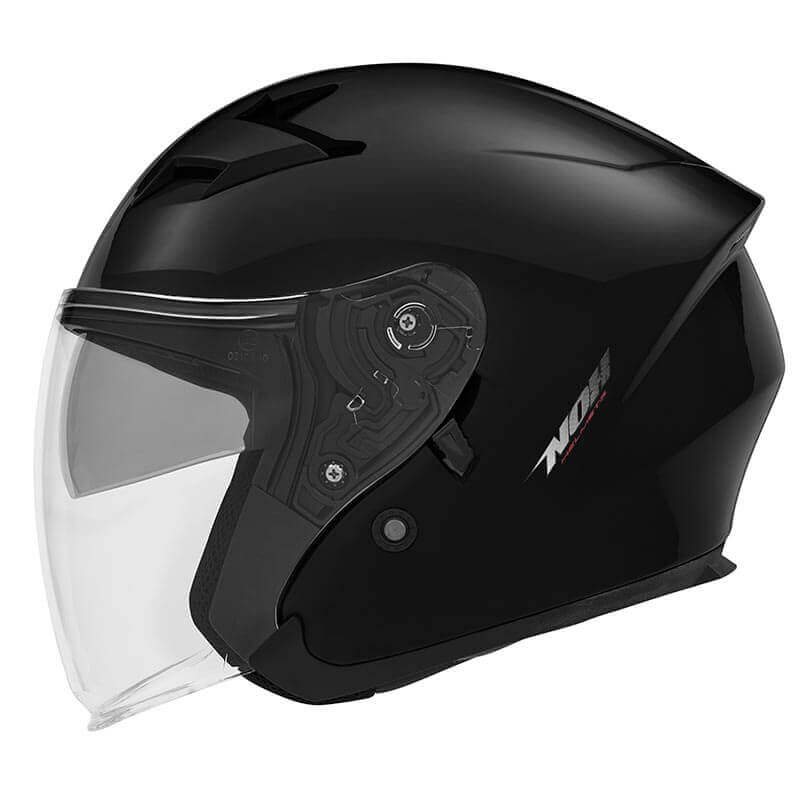 Casque jet Nox - N127 noir brillant | Easy Scooter