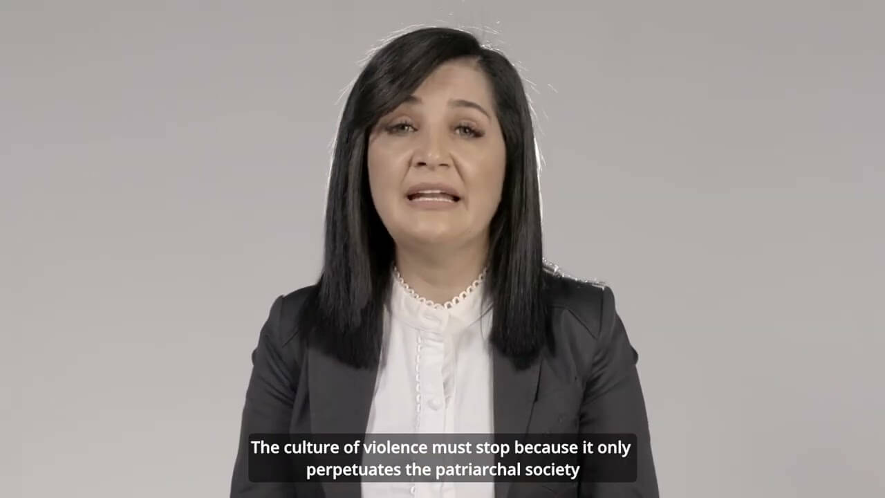 "I am a member of a feminist organisation and I work as a lawyer."