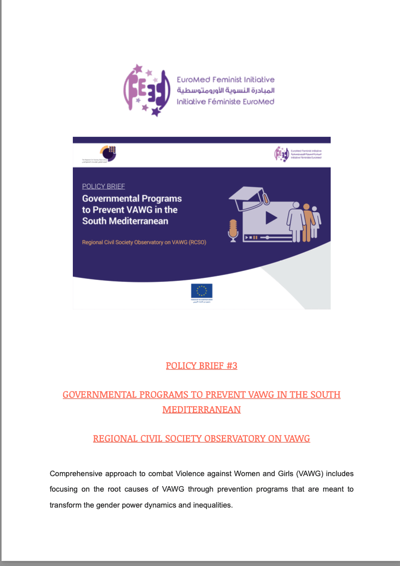 EuroMed Feminist Initiative Newsletter - Published 22/12/2022 | EFI - EuroMed Feminist Initiative